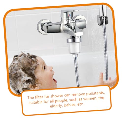 DOITOOL Duschkopf Wasserfilter für Hartes Wasser Kleiner Shower Head Filter Kompatibel mit Handbrausen Einfache Installation Hautfreundlicher Wasserenthärter Zuverlässiger Haushaltsfilter von DOITOOL