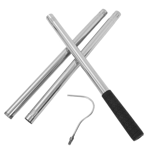 DOITOOL Edelstahl Dachbodenleiter zugstange mit Aluminiumgriff Robustes Ausziehsystem Platzsparend mit Aufhängehaken Langlebiges Pulldown set für Einfachen Zugang zu Dachbodentreppen von DOITOOL