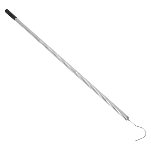 DOITOOL Edelstahl Leiter zugstange Set Pulldown System Teleskopstab mit Aluminiumgriff Einhandbedienung Lagerhaken für Speicher und Abstellraum von DOITOOL