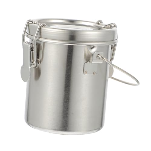 DOITOOL Edelstahl Pinselwaschtank Langlebig Rostfrei Auslaufsicher für Künstler Ölfarben Pinselreiniger Praktisch Leicht zu Reinigen und Wartungsfreundlich Robust Verschließbar von DOITOOL