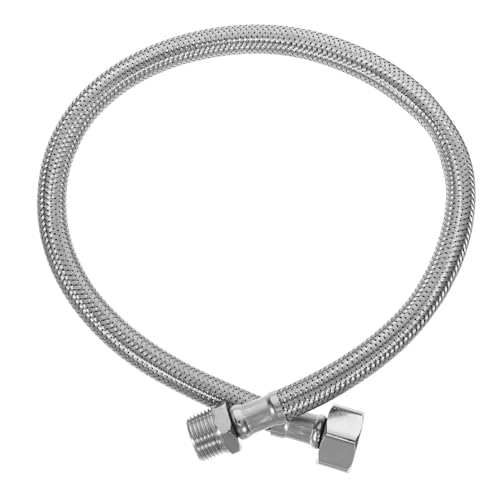 DOITOOL Edelstahl Toiletten Zulaufschlauch Flexibler Panzerschlauch Rostfrei Auslaufsicher Einfache Montage Langlebig Geeignet für Wc Wasseranschluss und Sanitärinstallationen von DOITOOL