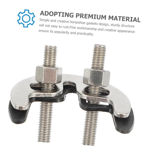 DOITOOL Edelstahl Wasserhahn Montagefixierer mit Doppelschrauben Rostfreie Installation für Kalt Warmwasserarmaturen Langlebiger Wasserhahn Befestiger für Spüle und Waschbecken DOITOOL Edelstahl Wasserhahn Montagefixierer mit Doppelschrauben Rostfreie Installation für Kalt Warmwasserarmaturen Langlebiger Wasserhahn Befestiger für Spüle und Waschbecken von DOITOOL