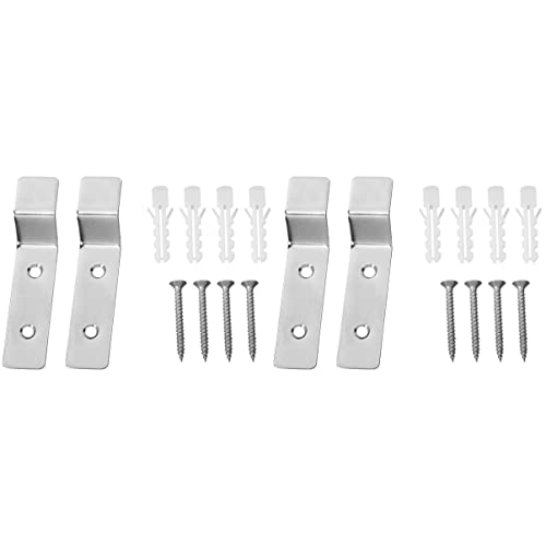 DOITOOL Toilettenaufhängung Edelstahlschrauben Wandhalterung Urinal Halterung Wand 4 Sets Toiletteneimer Toilettenzubeh?r Urinaleimer Haken Edelstahl Toilettenschrauben Handschuhe von DOITOOL