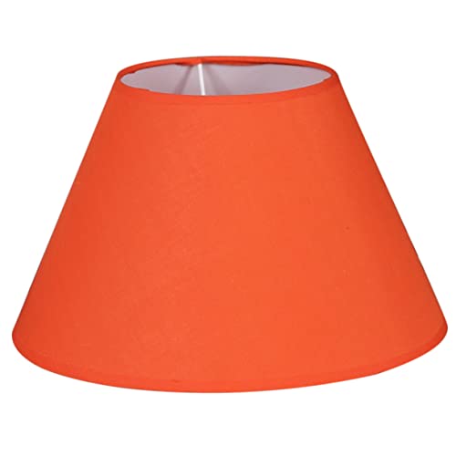 DOITOOL Kleiner Lampenschirm Wandlampe Vintage Stil Lichtzubehör Für Tischlampe Und Schreibtischlampe Eleganter Und Einfacher Stofflampenschirm Orange von DOITOOL