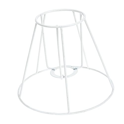 DOITOOL Eisen Lampenschirm Rahmen für DIY Tischlampen und Kronleuchter Stabil und Robust oben Unten Schräg Vielseitig Einsetzbar von DOITOOL
