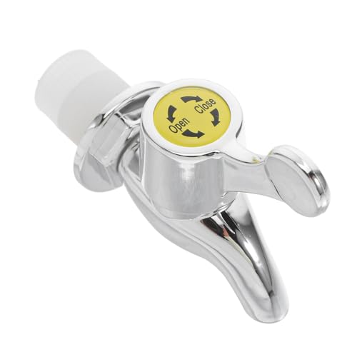 DOITOOL Ersatzhahn Getränkespender Abs Silber Robustes Wasserhahn Ersatzteil Passend für Verbesserte Funktion Einfache Montage für Kalte Getränke Langlebiger Spigot für Wasserspender von DOITOOL