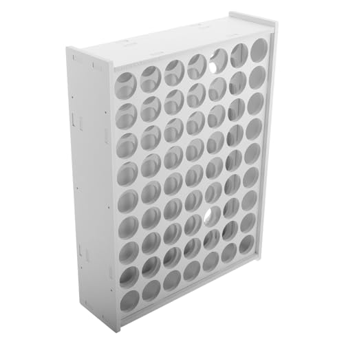 DOITOOL Farbflaschen Organizer Robustem Kunststoff Vertikales Wandmontage Regal für Bastelfarben und Malzubehör Platzsparendes Design für Kreative Aufbewahrung von Farben und Malutensilien von DOITOOL