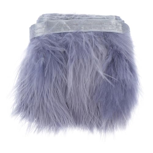 DOITOOL Plüsch Besatzband Mit Federn Für Hochzeitskleider Und Dekoration Weiches Und Luxuriöses Material Einfach Zu Verarbeiten Für Kleidung Und Accessoires von DOITOOL