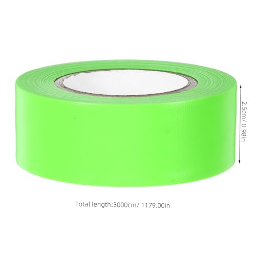 DOITOOL Fluoreszierendes Warnband PVC Markierungsband für Äste und Boden nicht Klebend Wiederverwendbar Breites für Gefahren und Begrenzungsbereiche im Außenbereich von DOITOOL