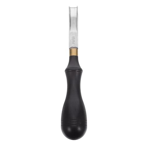 DOITOOL Französisches Randschlitzwerkzeug: 8 mm breiter Randhobel mit Ebenholzgriff für DIY-Lederarbeiten – scharfes Messer zum Kantenbearbeiten von DOITOOL