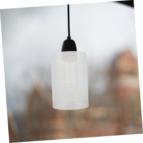 DOITOOL Frostglas Lampenschirm Zylinderform Frosted Glass Light Cover Deckenleuchte Zubehör Staubschutz Einfach zu Montieren Wohnraumbeleuchtung Dekoration von DOITOOL
