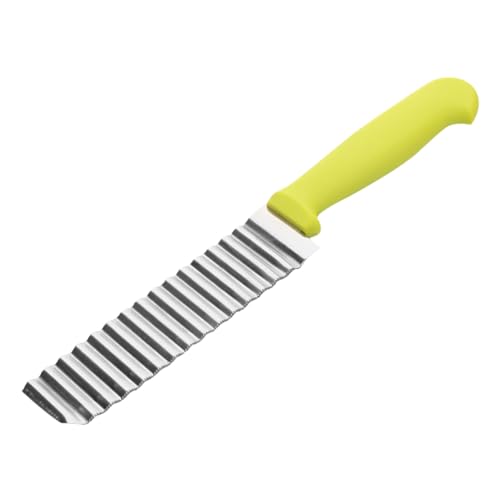 DOITOOL Gemüsemesser Wellenschnittmesser Wellenschneider Wellenförmiges Messer Pommes Frites Messer Wellen Messer Gemüse Gewelltes Messer Chip Cutter Kartoffel Streifenschneider von DOITOOL