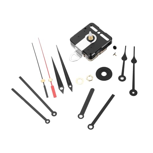 DOITOOL Geräuschloses Uhrwerk mit Metallzeigern und Eisenhaken Leises DIY Clock Movement Mechanism für Wanduhren Langlebiges und Uhr Reparatur Accessoire von DOITOOL