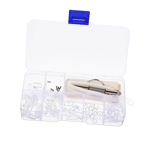DOITOOL Gläser Reparatur Set mit Nasenpads Langlebige Brillen Ersatzteile und Aufbewahrungsbox Passend für Brillenreparatur und Nasenpolster Austausch DOITOOL Gläser Reparatur Set mit Nasenpads Langlebige Brillen Ersatzteile und Aufbewahrungsbox Passend für Brillenreparatur und Nasenpolster Austausch von DOITOOL
