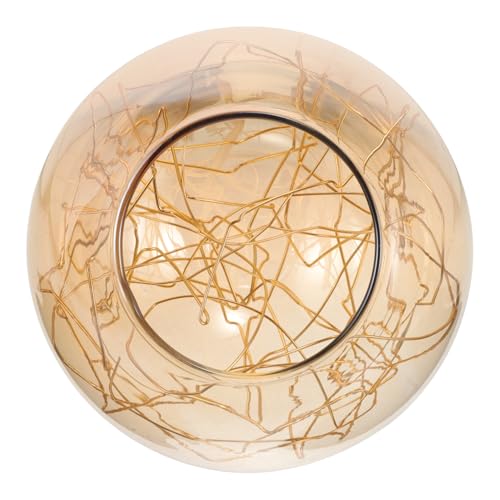 DOITOOL Glas Lampenschirm mit Goldfarbener Drahtverzierung Ersatzglas Lampenschirm für Kronleuchter und Pendelleuchte Geeignet für Wohnzimmer und Schlafzimmer DOITOOL Glas Lampenschirm mit Goldfarbener Drahtverzierung Ersatzglas Lampenschirm für Kronleuchter und Pendelleuchte Geeignet für Wohnzimmer und Schlafzimmer von DOITOOL
