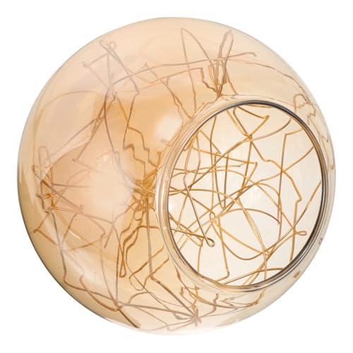 DOITOOL Glas lampenschirm Kugel Ømm mit Goldener Linie Einzelöffnung Dekorative Lampenabdeckung für Kronleuchter Pendelleuchte Wohnzimmer Schlafzimmer Hotel Einfach zu Montieren DOITOOL Glas lampenschirm Kugel Ømm mit Goldener Linie Einzelöffnung Dekorative Lampenabdeckung für Kronleuchter Pendelleuchte Wohnzimmer Schlafzimmer Hotel Einfach zu Montieren von DOITOOL