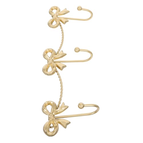DOITOOL Goldener Metall wandhaken mit Schleifen design Dekorativer Schlüssel Mantelhaken aus Robustem Eisen Hakenleiste für Bad Flur Wohnzimmer und Schlafzimmer DOITOOL Goldener Metall wandhaken mit Schleifen design Dekorativer Schlüssel Mantelhaken aus Robustem Eisen Hakenleiste für Bad Flur Wohnzimmer und Schlafzimmer von DOITOOL