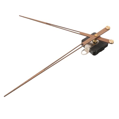 DOITOOL Hochdrehmoment Uhrwerk Kit mit Holz Zeigern DIY Uhrteile für Wanduhr Batterie Betriebenes Uhrwerk Stilvolle Uhrmacher Ersatzteile für Kreative Projekte von DOITOOL
