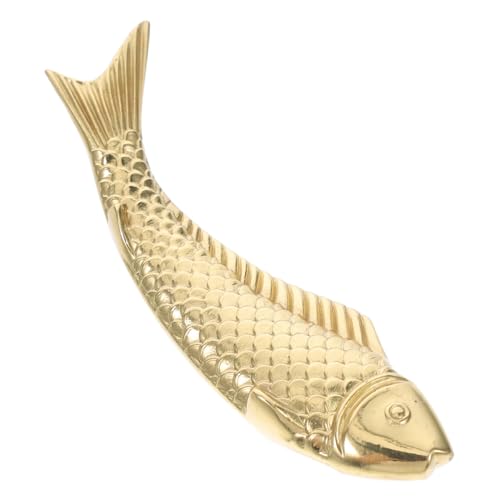 DOITOOL Hochwertiger Messing Fischgriff für Küchenschränke Dekorativer Möbelknopf für Schrank Vielseitig für Wohnzimmer Büro und Kommode Langlebiger Metallgriff von DOITOOL