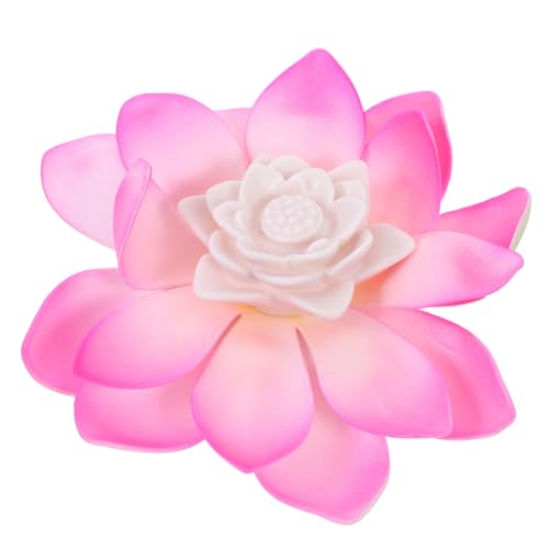 DOITOOL Hochzeitsdeko Chinesisch Schwimmend Blumen-schwimmlichter Chinesische Laternen Schwimmende Lilienlichter Pooldekorationslichter Dekorative Außenleuchten Draussen Lotus-Laterne Led von DOITOOL