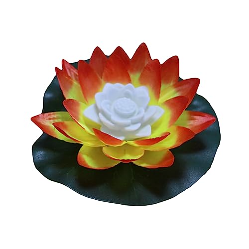 DOITOOL Outdoor-dekor Lotuslicht Schwebende Blumen Led-lotusblumenlichter Schwimmt Led-licht Geführte Künstliche Schwimmende Blumenlichter Poollicht Solar Wanne Lotusteich von DOITOOL
