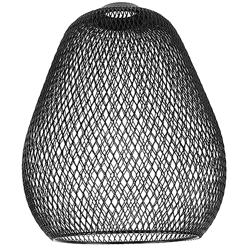 DOITOOL Metall Lampenschirm Hängelampe Vintage Dekorativ Schwarz Für Wohnzimmer Schlafzimmer Restaurant 220x260mm von DOITOOL