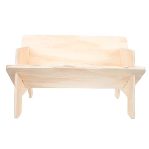 DOITOOL Holz Schreibtisch Organizer V Form Regal Aufbewahrungsregal für Bücher Bürobedarf Bastelmaterialien für Schreibtisch Studentenzimmer von DOITOOL
