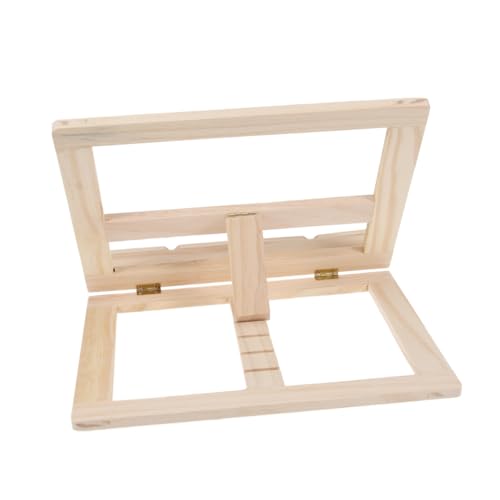 DOITOOL Holz leseständer Buchhalter Lesebuchstütze mit Stabilem Seitenhalter für Erwachsene Natürlicher Holzständer zur Myopie prävention Vielseitig als Tablet Notenhalter Geeignet Glatte DOITOOL Holz leseständer Buchhalter Lesebuchstütze mit Stabilem Seitenhalter für Erwachsene Natürlicher Holzständer zur Myopie prävention Vielseitig als Tablet Notenhalter Geeignet Glatte von DOITOOL