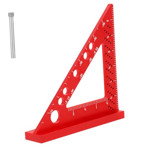 DOITOOL Holzarbeits Winkelklemme Dreieck Lineal Messwerkzeug Leicht Kompakt Präzise für Schreiner DIY Anfänger DOITOOL Holzarbeits Winkelklemme Dreieck Lineal Messwerkzeug Leicht Kompakt Präzise für Schreiner DIY Anfänger von DOITOOL
