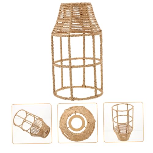 DOITOOL Japanischer Stil Lampenschirm Deckenleuchte Woven Lamp Cover Vintage Rustikaler Stil Karierter Rattan lampenschirm für Wohnzimmer Schlafzimmer Restaurant DOITOOL Japanischer Stil Lampenschirm Deckenleuchte Woven Lamp Cover Vintage Rustikaler Stil Karierter Rattan lampenschirm für Wohnzimmer Schlafzimmer Restaurant von DOITOOL