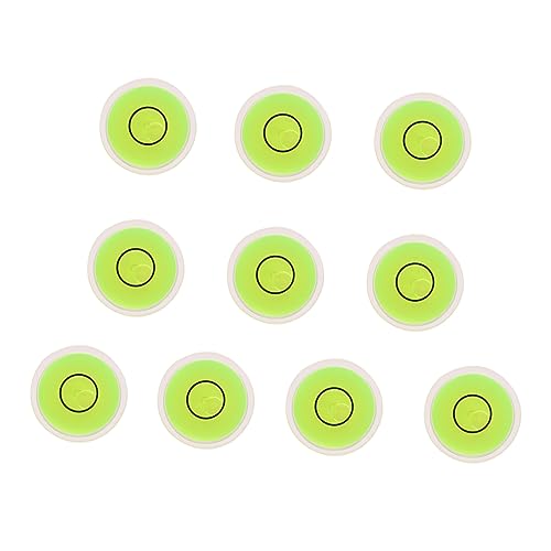 DOITOOL 10 Stück 25x10mm Universelle Wasserwaage Grüne Blase Präzise Kalibrierung Für Bilderrahmen Dosenlibelle Hochpräzise Nivellierung von DOITOOL