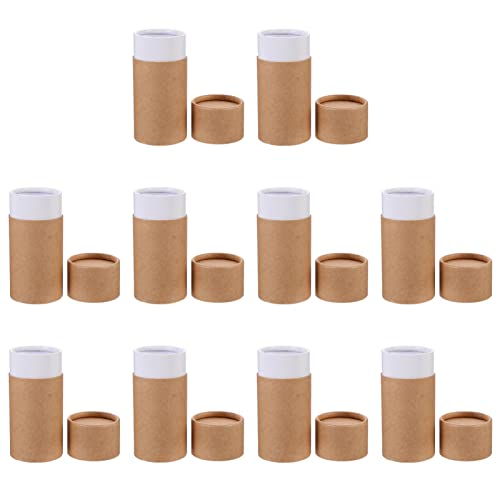 DOITOOL Kartonrohr Leere Kraftpapier R?hrchen Kartonboxen- 10 Stücke ?therische ?lflasche Verpackungsbox Papier Tube Verpackungsbox 100 Ml Papierk? für Tee Papprohr Verpackung von DOITOOL
