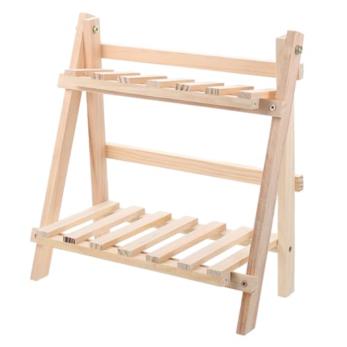 DOITOOL Klappbares Zweistufiges Holzregal Desktop Organizer mit Stabilem Gestell Multifunktionales Aufsatzregal für Schreibtisch Kosmetik Küche und Schlafzimmer Platzsparend und Robust DOITOOL Klappbares Zweistufiges Holzregal Desktop Organizer mit Stabilem Gestell Multifunktionales Aufsatzregal für Schreibtisch Kosmetik Küche und Schlafzimmer Platzsparend und Robust von DOITOOL