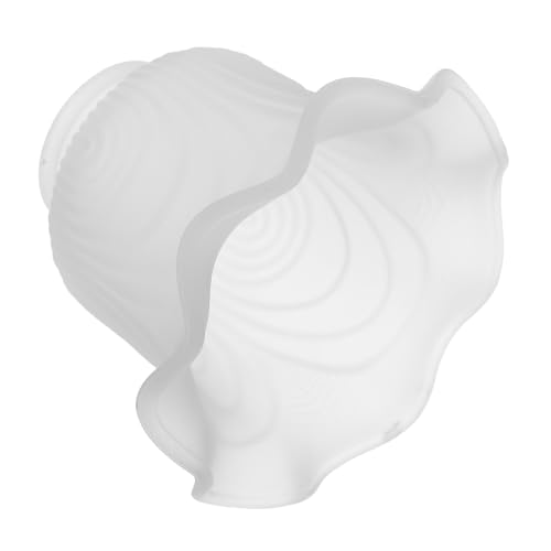 DOITOOL Klarer Glaslampenschirm mit Blütenblatt-design Lochdurchmesser Kleine Pendelleuchte aus Robustem Glas für Wohnzimmer-deckenlampen und Gemütliche Beleuchtung von DOITOOL