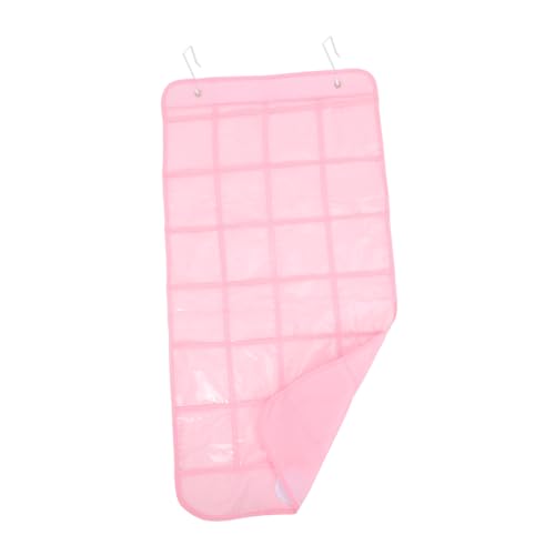 DOITOOL Klassenzimmer Handy Organizer aus Strapazierfähigem Oxford Wandhängende Handytasche mit Durchsichtigen Fächern Platzsparende Lösung für Schule Rosa von DOITOOL