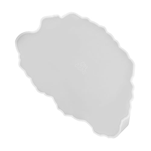 DOITOOL Kristallkleberablettungsform Fondant Schalenform Platte Herstellung quadratische Form aufbewahrungsschale ablage tablett fink tablett DIY manuelle Form Silikonform Kieselgel Weiß von DOITOOL