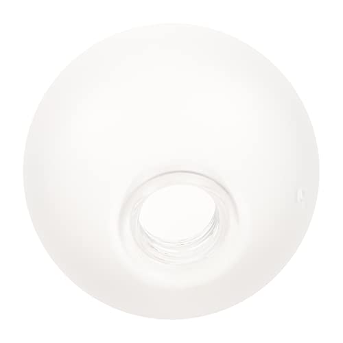 DOITOOL Kugel-In-Kugel-Glas-Lampenschirm Glas-Lichtschirm Hängelampenschirm Weißes Flaches G9-Kronleuchterglas von DOITOOL