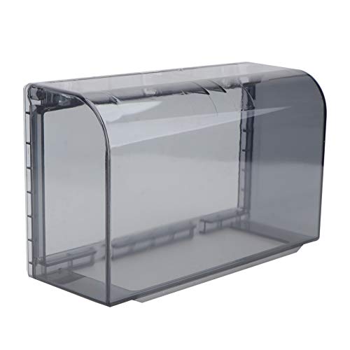 DOITOOL Kunststoff Schalter Steckdosenabdeckung Spritzwassergeschützt Wasserdicht Lichtschalter Guards Doppelposition Lichtschalter Schutz Schwarz von DOITOOL