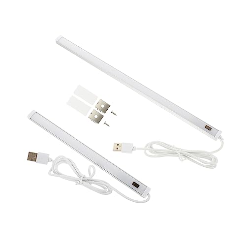 DOITOOL LED-Lampe 2 Stück Smart Sensor Licht Schreibtisch LED Batterie LED Smart LED Kabelgebundene LED Schrankbeleuchtung Magnetische Mini-Lichtleiste Unter Dem Schreibtisch Lichtleiste von DOITOOL