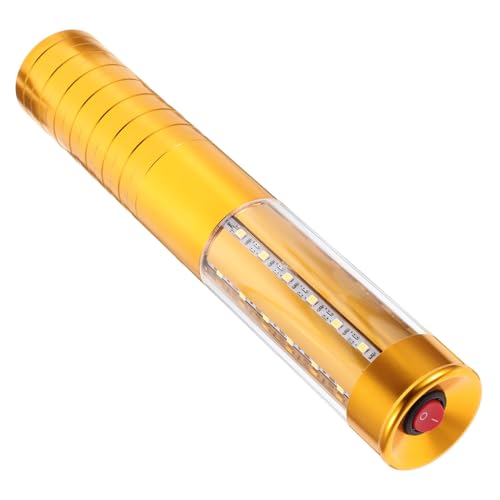 DOITOOL LED Leuchtstab aus Metall Gold Weißlicht mit Blitzfunktion Wiederaufladbarer Party Light Stick für Bar Konzert Festival und Hochzeit Robustes Design Buntes für Nachtclub und Ktv von DOITOOL