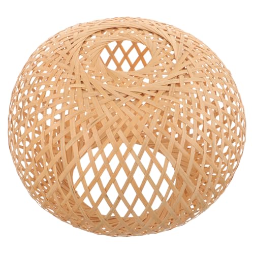 DOITOOL Lampenschirm Deckenleuchte Geflochtene Pendelleuchte Lampenabdeckung Naturmaterial Wohnzimmer Schlafzimmer Büro Dekor von DOITOOL