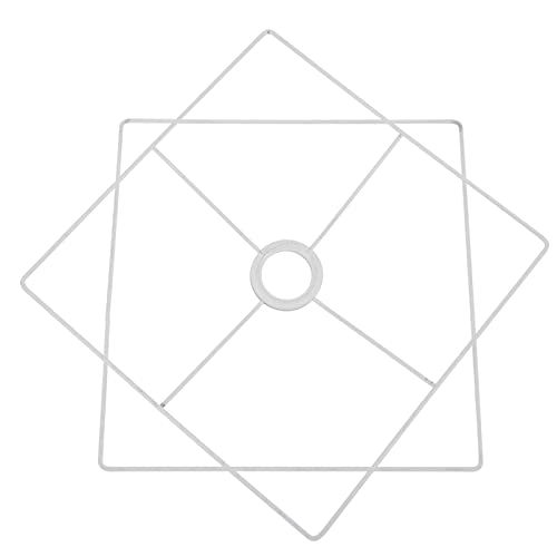 DOITOOL Lampenschirmrahmen Eisen Quadratischer Lampenschirmring für Deckenleuchten und Tischlampen DIY Lampenschirmhalter für Gestaltung von DOITOOL