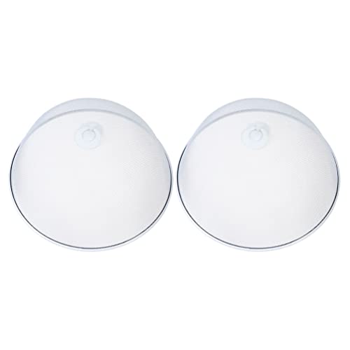 DOITOOL Lebensmittel Fliegenhaube Essen Fliegennetz Eisen Fliegenglocke 2 Stücke 35cm Mesh Rund Abdeckhaube für Brot Obst Gemüse Speise Käse Kuchen Abdeckung Restaurant Küche Picknick Garten von DOITOOL