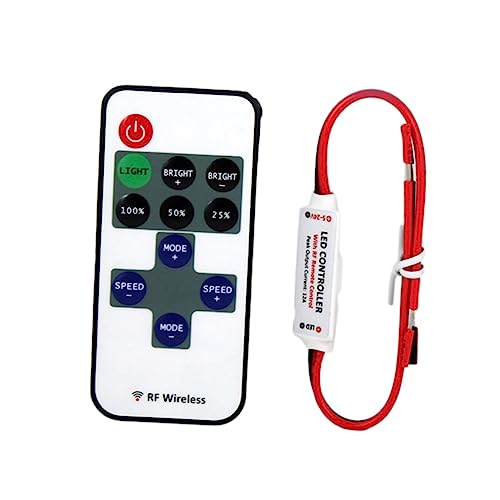 DOITOOL Led Controller Für Rgb Lichtstreifen Tasten Fernbedienung Drahtlos Dimmbar Für Led Streifen Lange Einfache Bedienung von DOITOOL