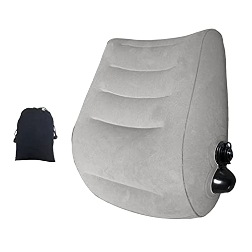 DOITOOL Aufblasbares Lendenkissen FüR BüRostuhl & Sofa - Ergonomisches RüCkenstüTzkissen, Hellgrau, Tragbares Pvc RüCkenkissen Mit Aufbewahrungstasche FüR Zuhause Und Reisen DOITOOL Aufblasbares Lendenkissen FüR BüRostuhl & Sofa - Ergonomisches RüCkenstüTzkissen, Hellgrau, Tragbares Pvc RüCkenkissen Mit Aufbewahrungstasche FüR Zuhause Und Reisen von DOITOOL