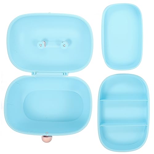 DOITOOL Mehrstufiger Desktop Haaraccessoire Organizer Großer Nähzubehörbehälter Blauer Aufbewahrungsbox Für Schmuck Und Kosmetik Stapelbar Langlebig von DOITOOL