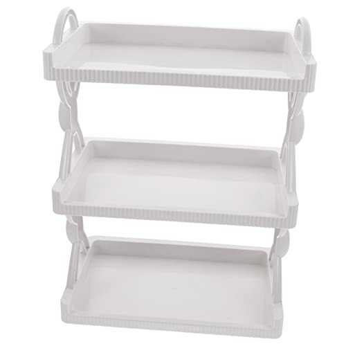 DOITOOL Mehrzweck-lagerregal Büro Wandhängeregal Desktop-Organizer- Falten Organisatoren Hängend Gestell Wandmontiertes Bücherregal Desktop - Lagerung Schreibtisch Pp Weiß von DOITOOL
