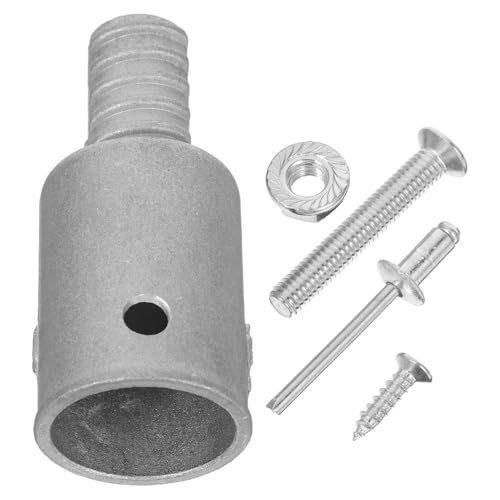 DOITOOL Metal Pole Adapter Verlängerungsgriff Adapter mit Aluminiumlegierung Gewindeende Kompatibel mit Stangen aus Holz Metall Edelstahl Leicht Stabil und Sicher für von DOITOOL