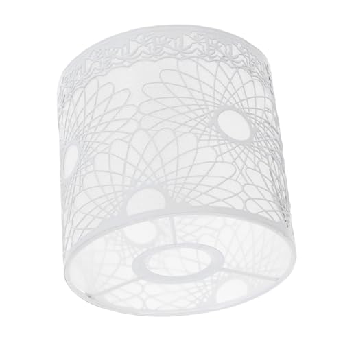 DOITOOL Metall Lampenschirm Weiß Retro Deckenlampe Lampenabdeckung Für Flur Wandlampe Wohnzimmer Modern Einfach Elegant Warmes Licht von DOITOOL