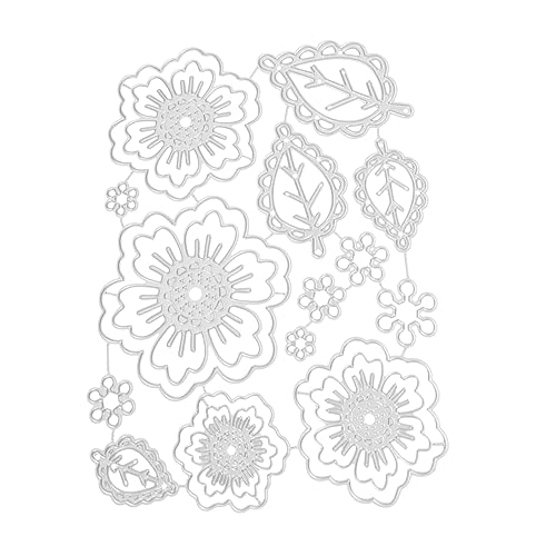 DOITOOL Metallstanzform Stanzschablone Blumen Und Design Für Kartenherstellung Bastelbedarf Handwerkswerkzeug DIY-projekte Fotoalben Zuhause von DOITOOL